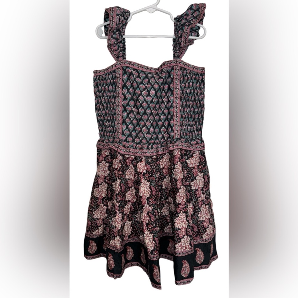 Girls sea Floral Patterned Sleeveless Dress size 10